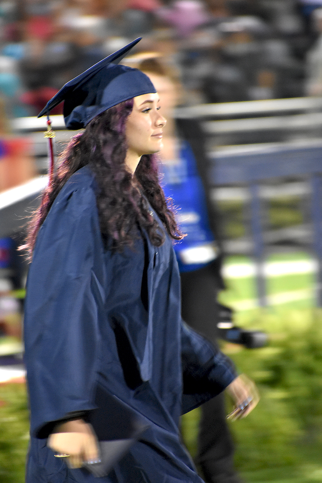 Angie Zace after receiving diploma.